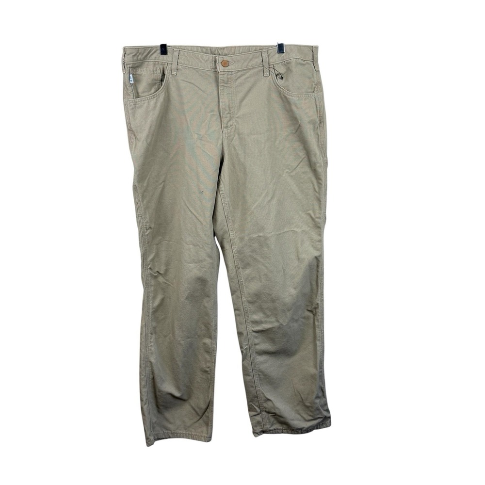 Carhartt FR Women's Canvas Work Pant Khaki NWOT 18 x 32‎